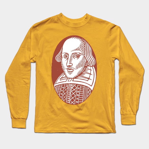 William Shakespeare Long Sleeve T-Shirt by WonderWebb